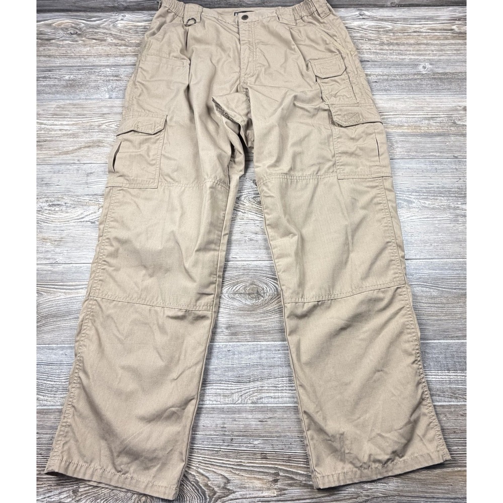 5.11 Tactical Series Men's Beige Ripstop Cargo Pants Size 36/32 FITS 34x31.5